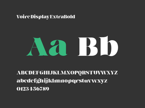 Voire Display ExtraBold