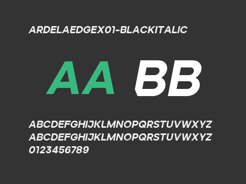 ArdelaEdgeX01-BlackItalic