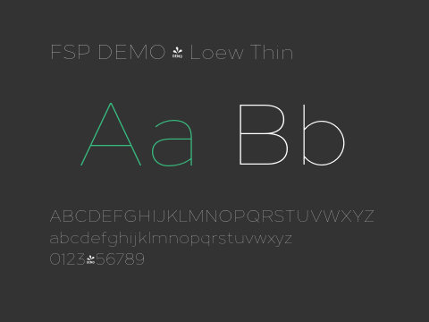 FSP DEMO - Loew Thin