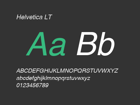 Helvetica LT