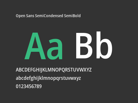 Open Sans SemiCondensed SemiBold