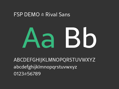 FSP DEMO - Rival Sans