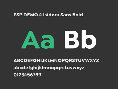 FSP DEMO - Isidora Sans Bold