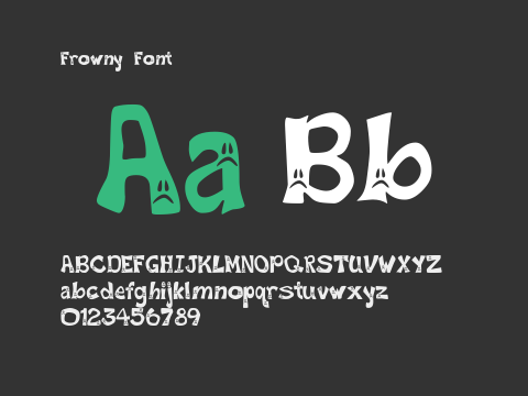 Frowny Font