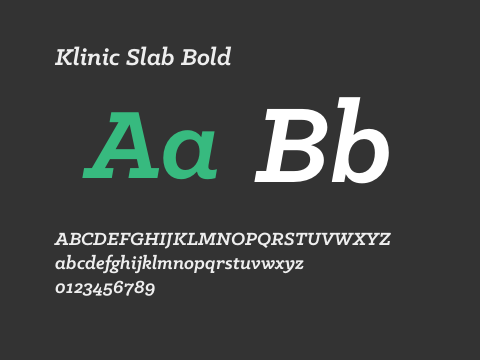 Klinic Slab Bold