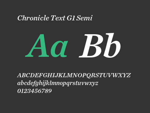 Chronicle Text G1 Semi