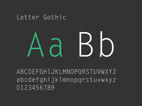 Letter Gothic