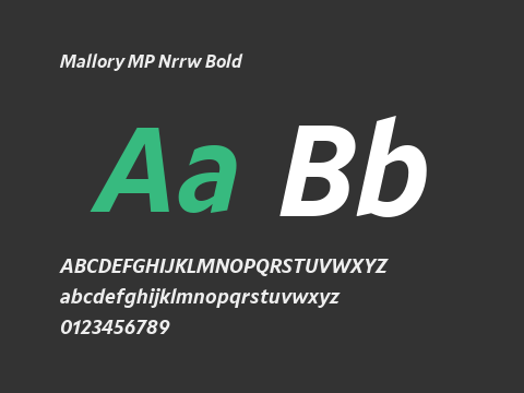 Mallory MP Nrrw Bold