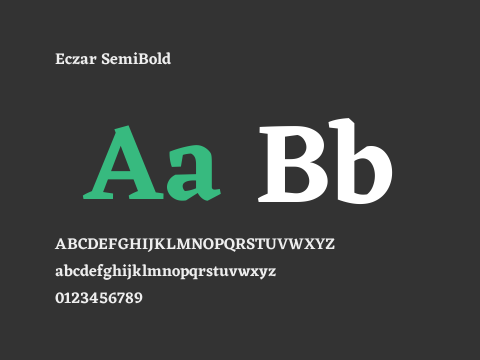 Eczar SemiBold