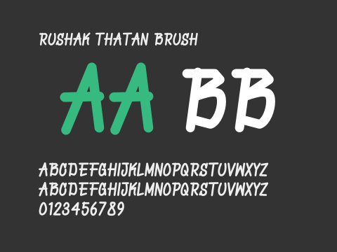 Rushak Thatan Brush