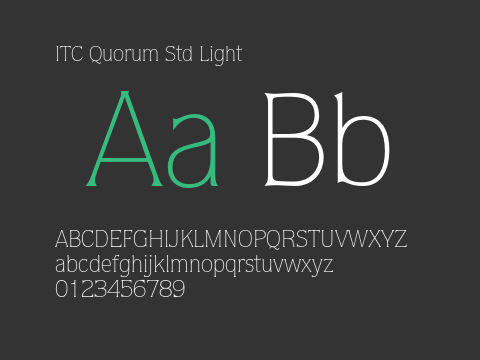 ITC Quorum Std Light