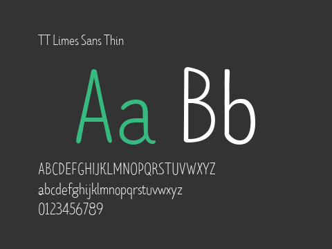 TT Limes Sans Thin