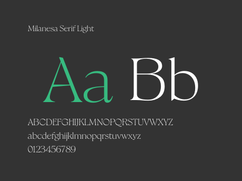 Milanesa Serif Light