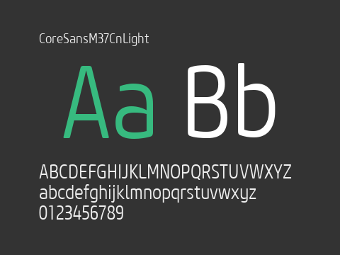 CoreSansM37CnLight