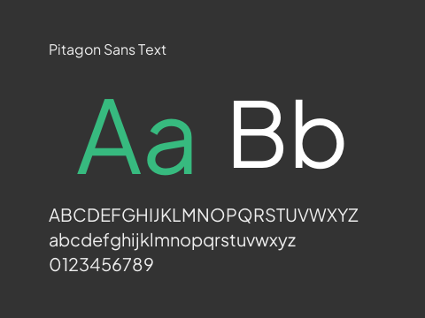 Pitagon Sans Text