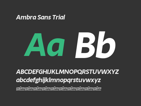 Ambra Sans Trial