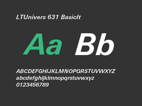 LTUnivers 631 BasicIt