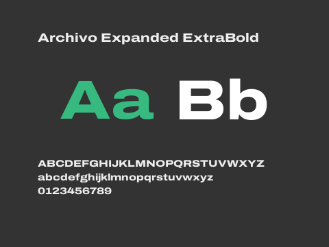 Archivo Expanded ExtraBold