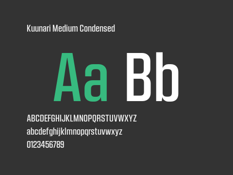 Kuunari Medium Condensed