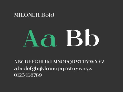 MILONER Bold