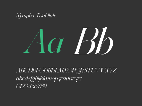 Nympha Trial Italic