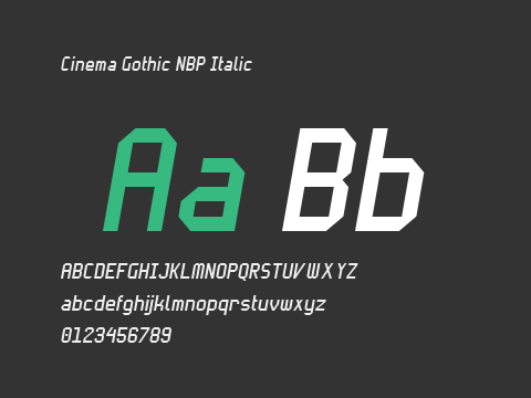 Cinema Gothic NBP Italic