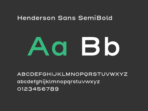 Henderson Sans SemiBold