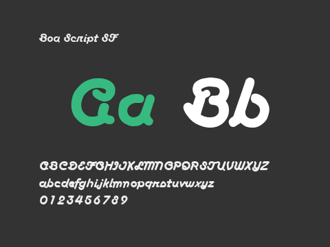 Boa Script SF