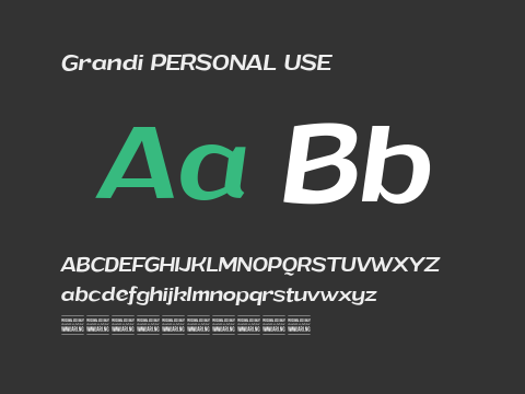 Grandi PERSONAL USE