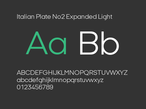 Italian Plate No2 Expanded Light