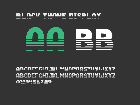 Black Thone Display