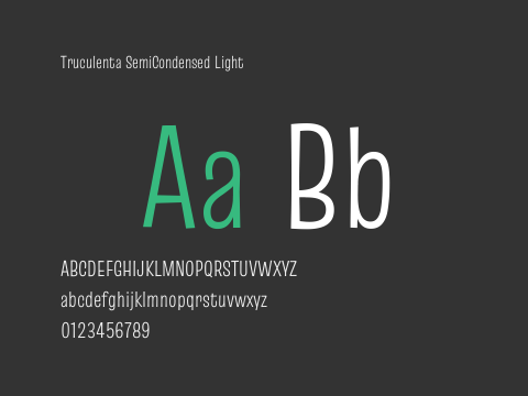 Truculenta SemiCondensed Light
