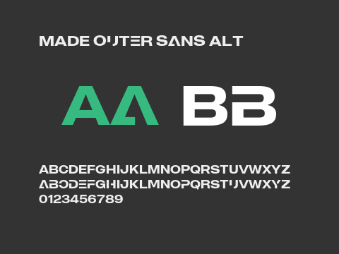 MADE Outer Sans Alt