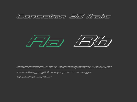 Concielian 3D Italic