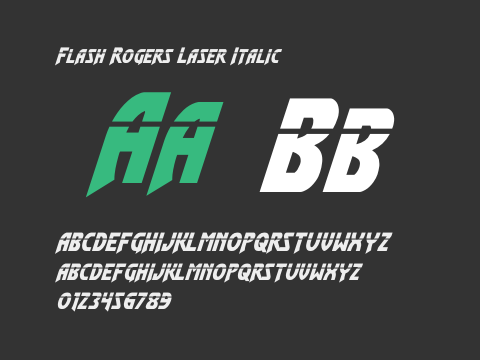 Flash Rogers Laser Italic