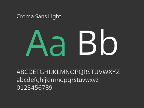 Croma Sans Light