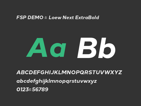 FSP DEMO - Loew Next ExtraBold