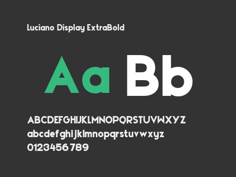 Luciano Display ExtraBold