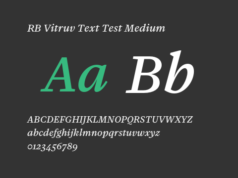 RB Vitruv Text Test Medium