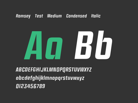 Ramsey Test Medium Condensed Italic