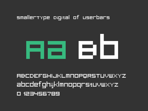 SmallerType Digital of Userbars