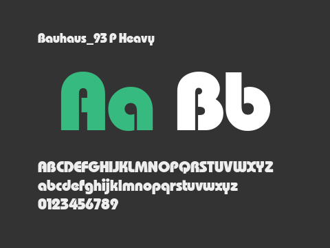 Bauhaus_93 P Heavy