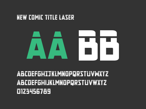 New Comic Title Laser