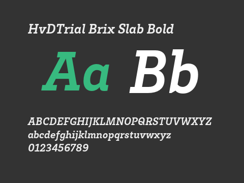 HvDTrial Brix Slab Bold