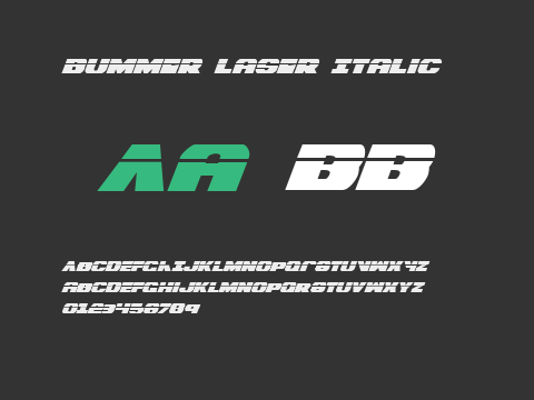 Bummer Laser Italic