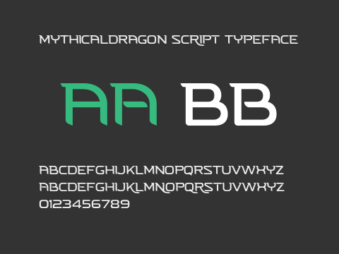 MYTHICALDRAGON Script Typeface