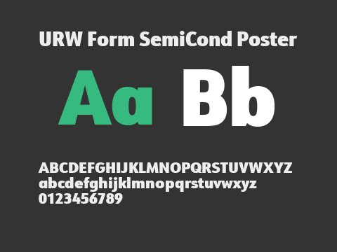 URW Form SemiCond Poster