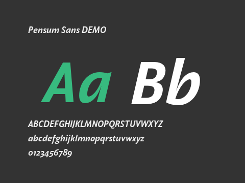 Pensum Sans DEMO