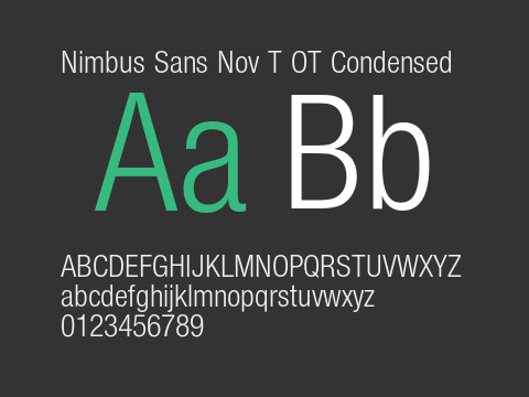 Nimbus Sans Nov T OT Condensed