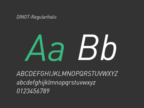 DINOT-RegularItalic